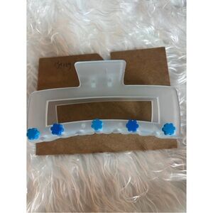 Blue and White  Hair Clip